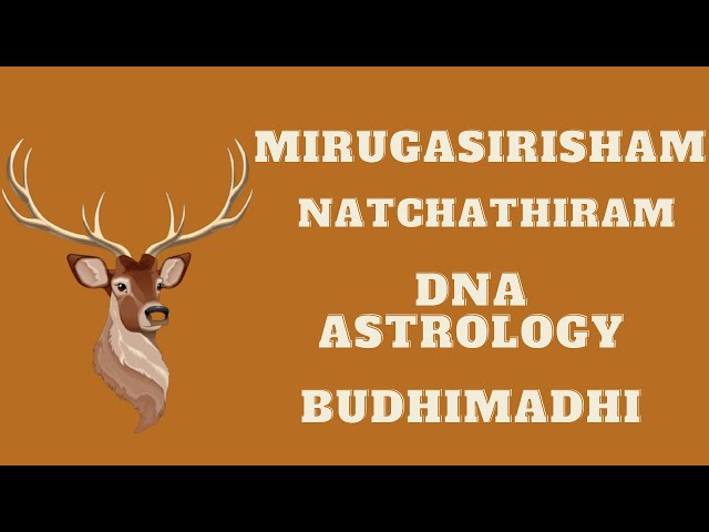 மிருகசிரிஷ நட்சத்திரம் டிஎன்ஏ ஜோதிடத்தின்படி பிறந்தவர்கள்