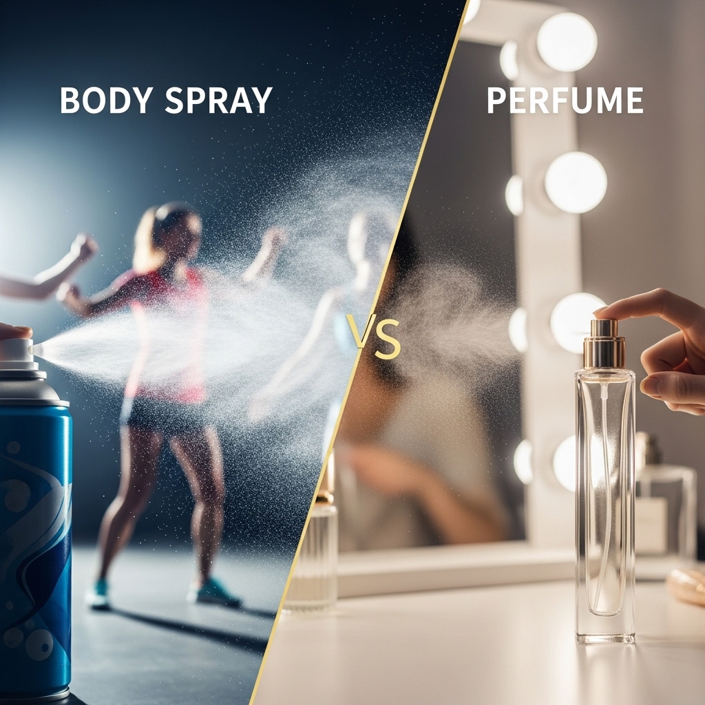 Body spray vs perfume